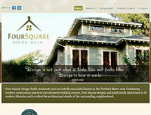 Tablet Screenshot of foursquaredesignbuild.com
